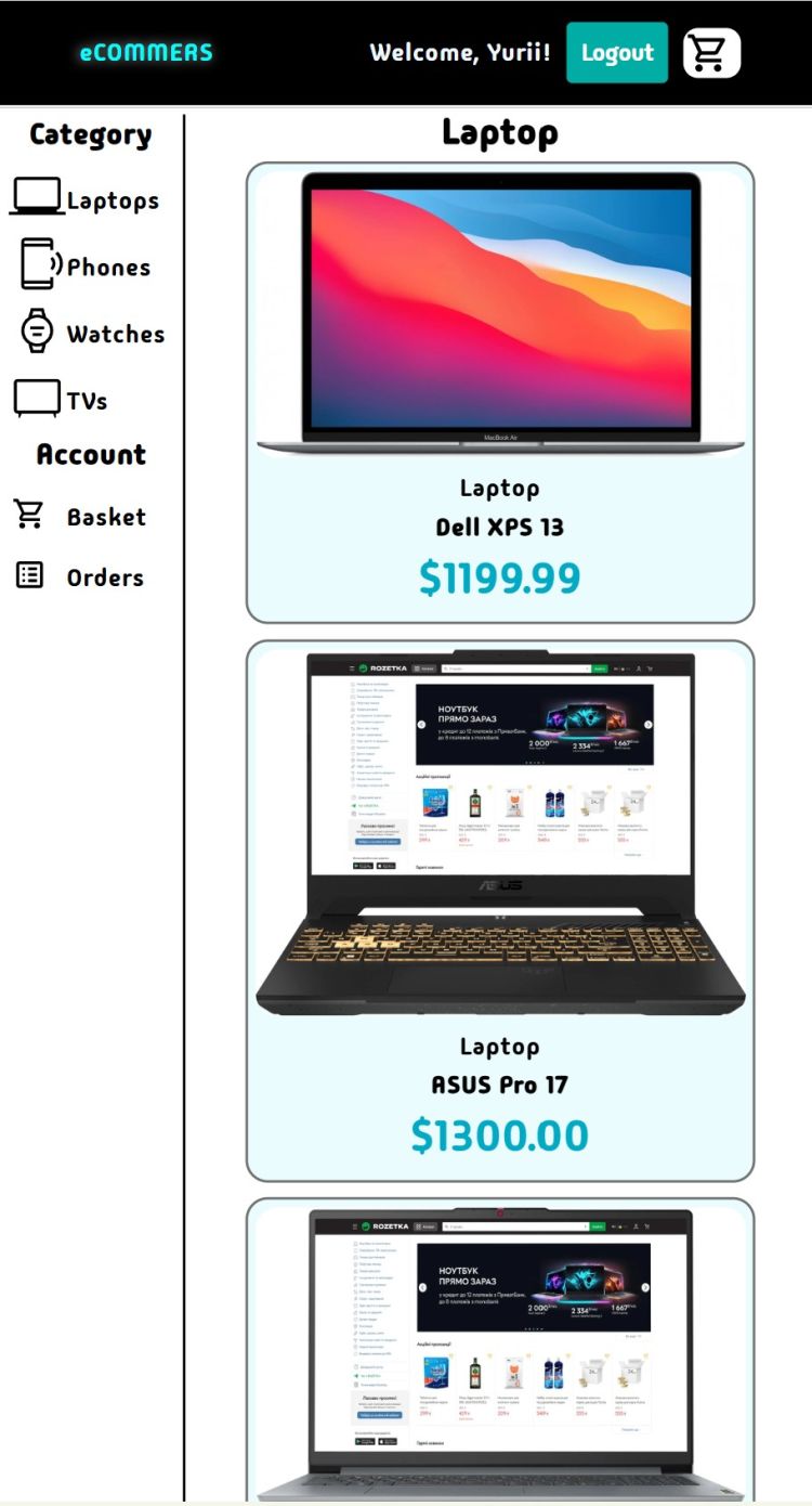 E-commerce Project Image